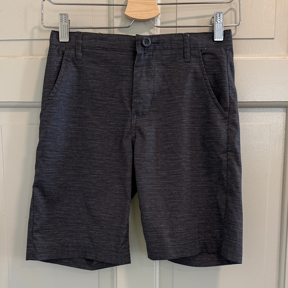 Boy's Old Navy Smoke Grey Heathered Tech Adjustable Waist Shorts Size 8